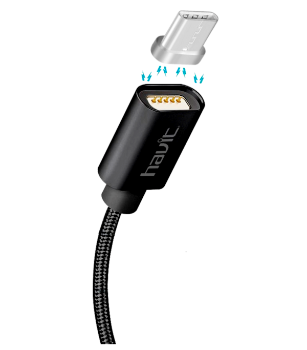 Кабель для передавання даних смартфона Havit HV-H637 type C black