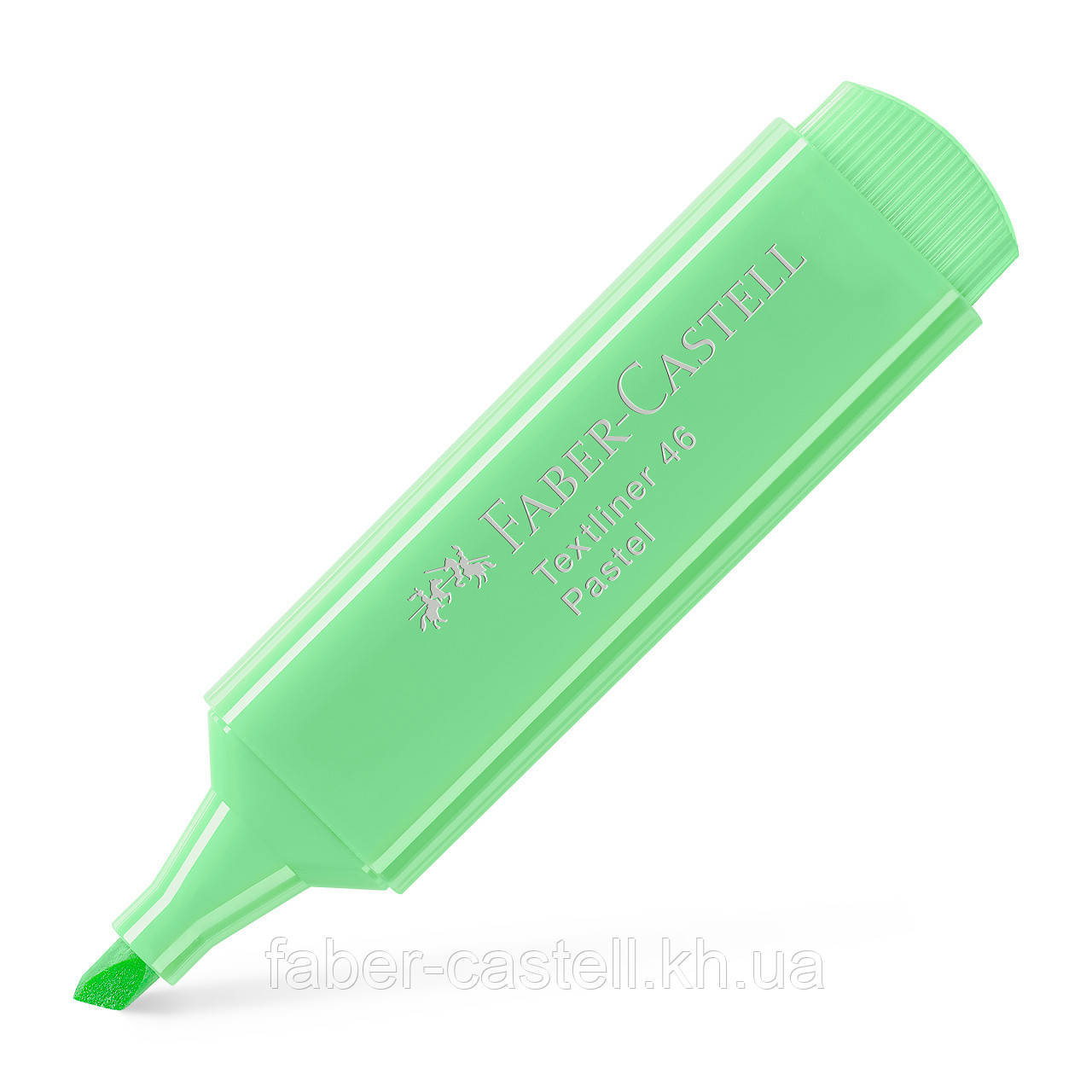 Маркер текстовий пастельний Faber-Castell Textliner 46 Pastel light green, колір світло-зелений, 154666