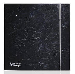Витяжний вентилятор Silent-200 CZ Marble Black 4C Design чорний мармур у ванну кухню