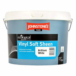 Johnstone's Vinil Soft Sheen 10л водоемульсійна фарба з середнім рівнем глянцю для внутрішніх поверхонь