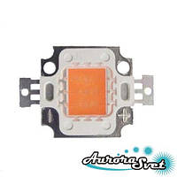 ФІТОСВІТОДИОД 10W ПОВНИЙ ФІТОСПЕКТР 400-840NM, 30MIL. LED-діод. Светодиод LED. Діод.
