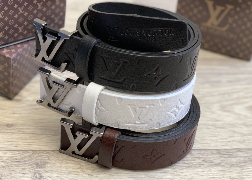Чоловічий шкіряний ремінь Louis Vuitton 40 мм., 930920