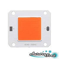ФІТОСВІТОДИОД 10W ПОВНИЙ ФІТОСПЕКТР 400-840NM, 30MIL. LED-діод. Светодиод LED. Діод.