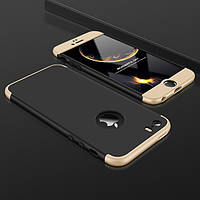 Чохол GKK 360 для Iphone 7 Plus / 8 Plus оригінальний Бампер з вирізом black-gold