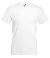 Мужская футболка с v образным вырезом M, 30 Белый