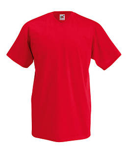 Чоловіча футболка з v-подібним вирізом M, 40 Червоний