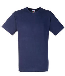 Чоловіча футболка V-подібний виріз L Глибокий Темно-Синій