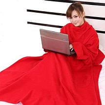 Плед із рукавами халат із рукавами Snuggie 190х140 см довжина рукава 70 см фліс, фото 4