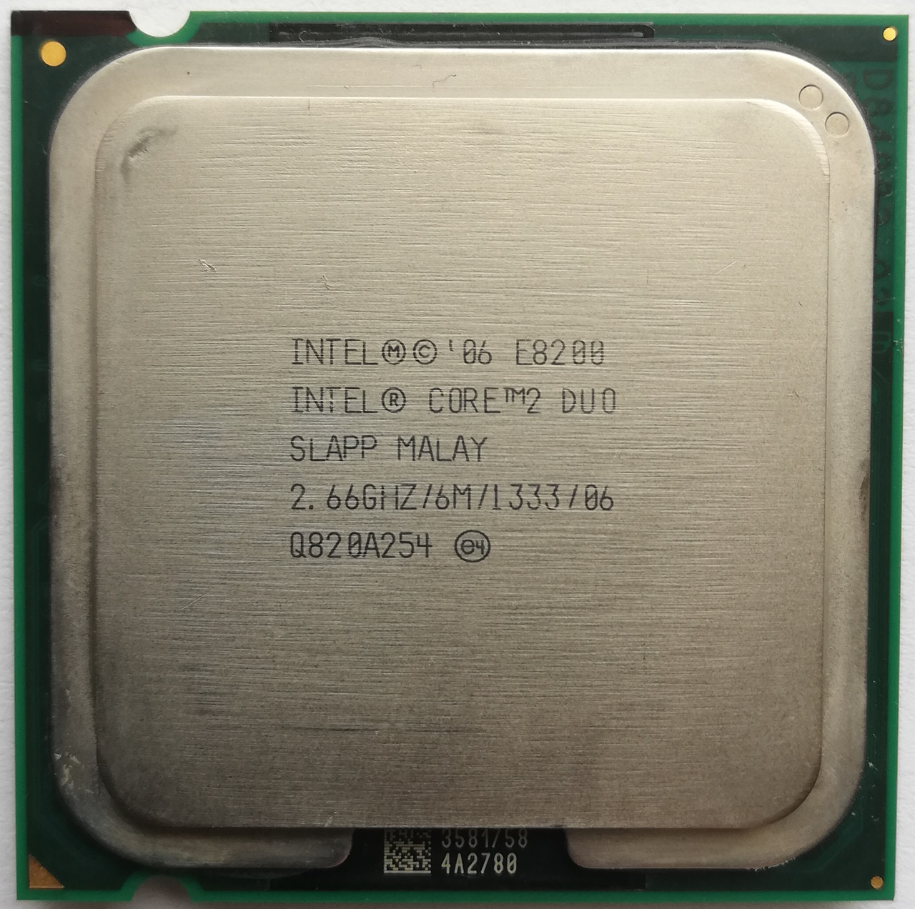Процессор Intel Core 2 Duo E8200 C0 SLAPP 2.66GHz 6M Cache 1333 MHz FSB Socket 775 Б/У