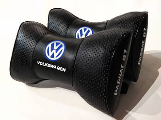 Подушка на подголовник в авто Volkswagen Passat B7 черная 1 шт
