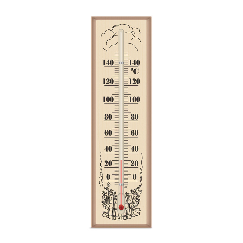 Термометр для бані спін.1 (80*300), Saunapro