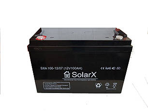 Акумуляторна батарея SolarX SXA 100-12 (12V 100Ah), фото 2