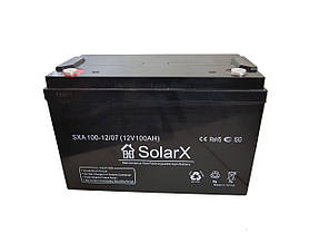 Акумуляторна батарея SolarX SXA 100-12 (12V 100Ah), фото 2