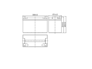 Акумуляторна батарея SolarX SXA 100-12 (12V 100Ah), фото 2