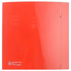 Витяжний вентилятор Silent-200 CZ Red 4C Design червоний у ванну кухню