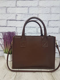 Сумка жіноча "НОВА" натуральна шкіра, коньячна матова