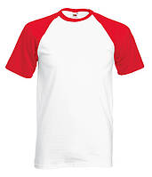 Чоловіча футболка двоколірна 3XL, WM Білий / Червоний