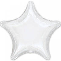 Звезда фольгированная 18"(45 см) белая