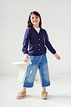 Кофта дитяча ЛюТик Кд-1104, 146 синій вязка