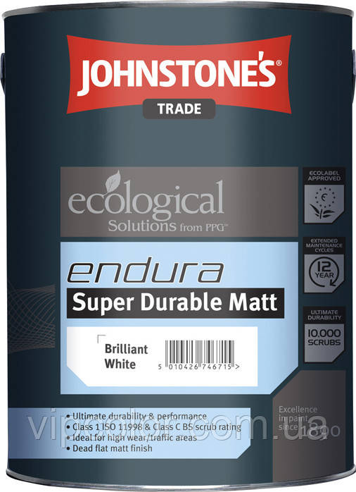 Johnstones Endura Super Durable Matt 5 л Вологостійка матова фарба