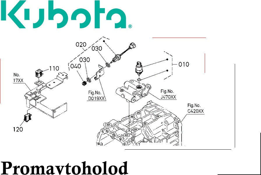 Аварійний датчик Kubotault/6A700-18810