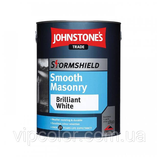 Johnstones Stormshield Smoosh Masonry Finish 2,5 л фарба для зовнішніх робіт на основі акрилової смоли