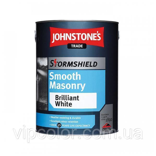 Johnstones Stormshield Smoosh Masonry Finish 4.62 L (UL/DP) матова фарба на основі акрилової смоли