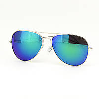 Очки TOP Aviator капли солнцезащитные Blue-Green S