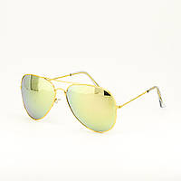 Очки TOP Aviator капли солнцезащитные Green-Gold G