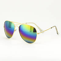 Очки TOP Aviator капли солнцезащитные Rainbow G