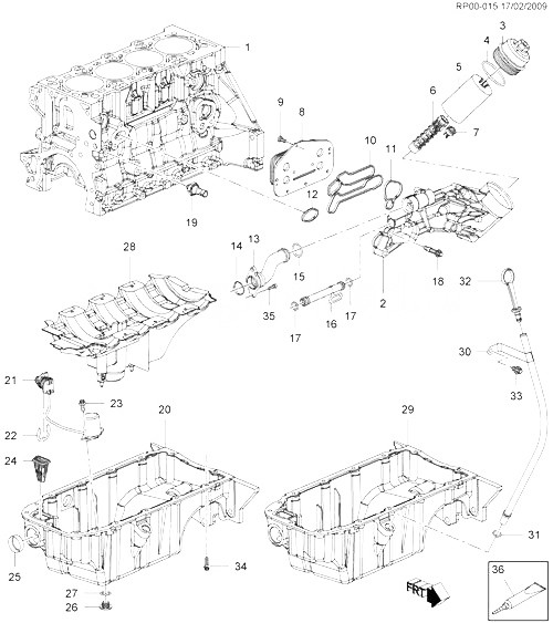 Гвинт кріплення теплообмінника GM 55353320 Z16XER A16XER A16LET Z18XER A18XER OPEL Astra-H/J Zafira-B/C Vectra
