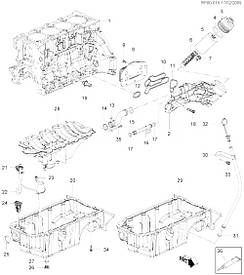 Гвинт кріплення теплообмінника GM 55353320 Z16XER A16XER A16LET Z18XER A18XER OPEL Astra-H/J Zafira-B/C Vectra