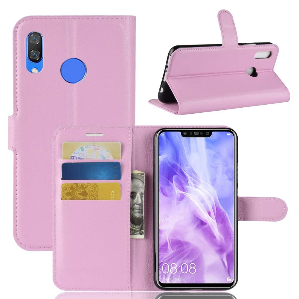 Чохол-книжка Litchie Wallet для Huawei Nova 3 Світло-рожевий