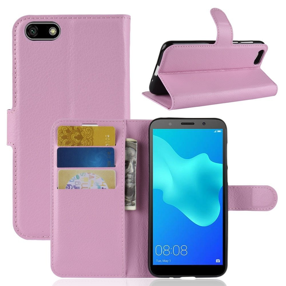 Чохол-книжка Litchie Wallet для Huawei Y5 2018 / Y5 Prime 2018 / Honor 7A Світло-рожевий