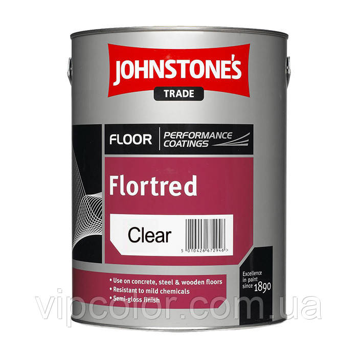 Johnstones Flortred 5 л Емаль на розчиннику для підлоги Dark Grey
