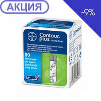 Тест-смужки Bayer Contour Plus 50 шт. (Швейцарія)