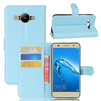 Чохол-книжка Litchie Wallet для Huawei Y3 2017 / 2018 Блакитний