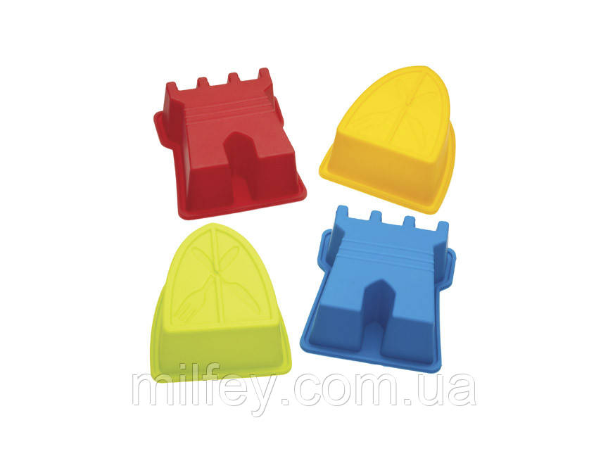 Силіконові форми Kitchen Craft Miniamo Brights для кексів 4 од., фото 1