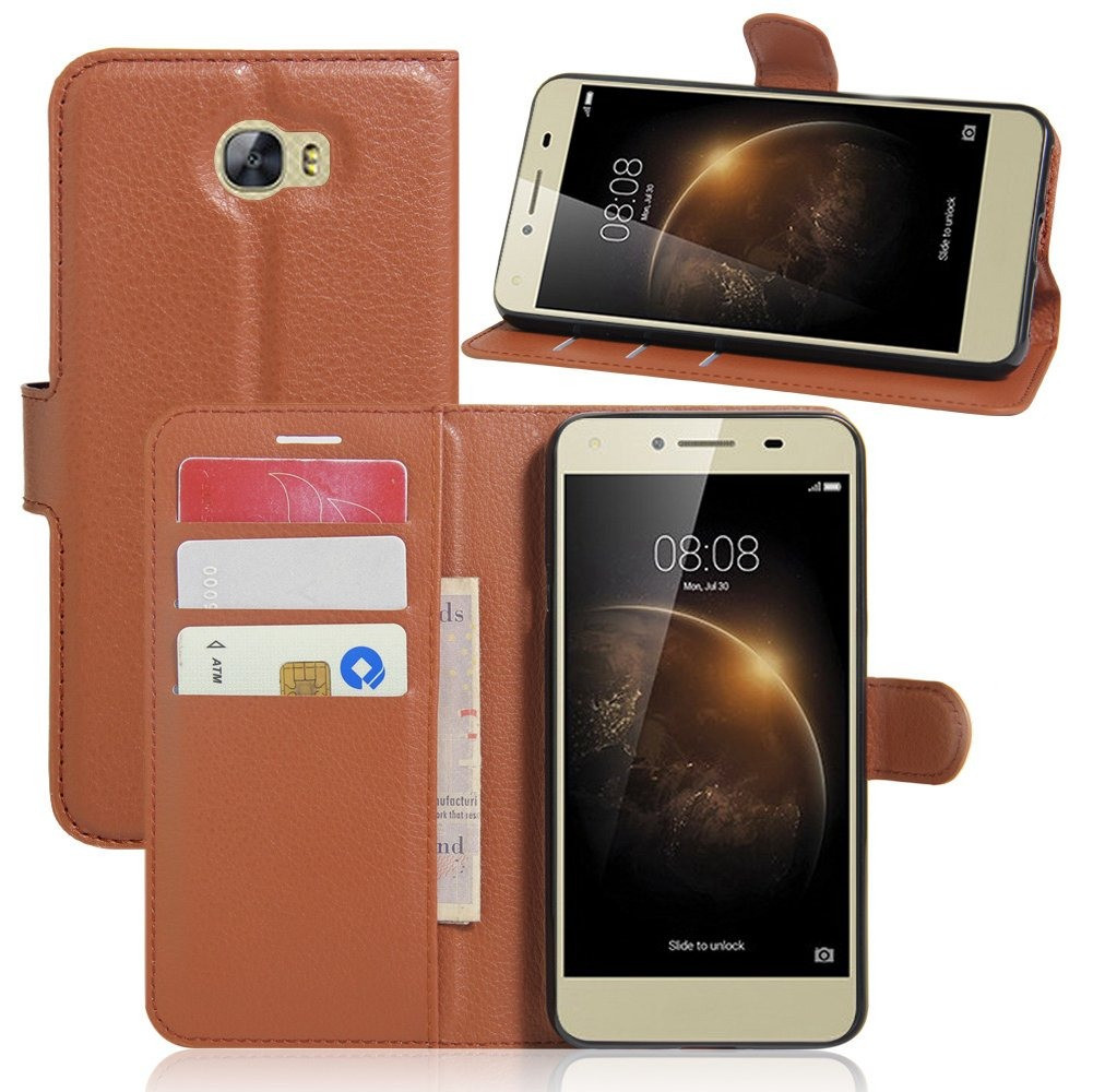Чохол-книжка Litchie Wallet для Huawei Y5 II Коричневий