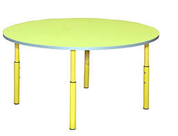 Стіл дитячий круглий, регульований №1-3 для дитсадка та школи