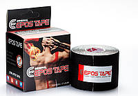 Кинезио тейп EPOS TAPE 5м, чёрный