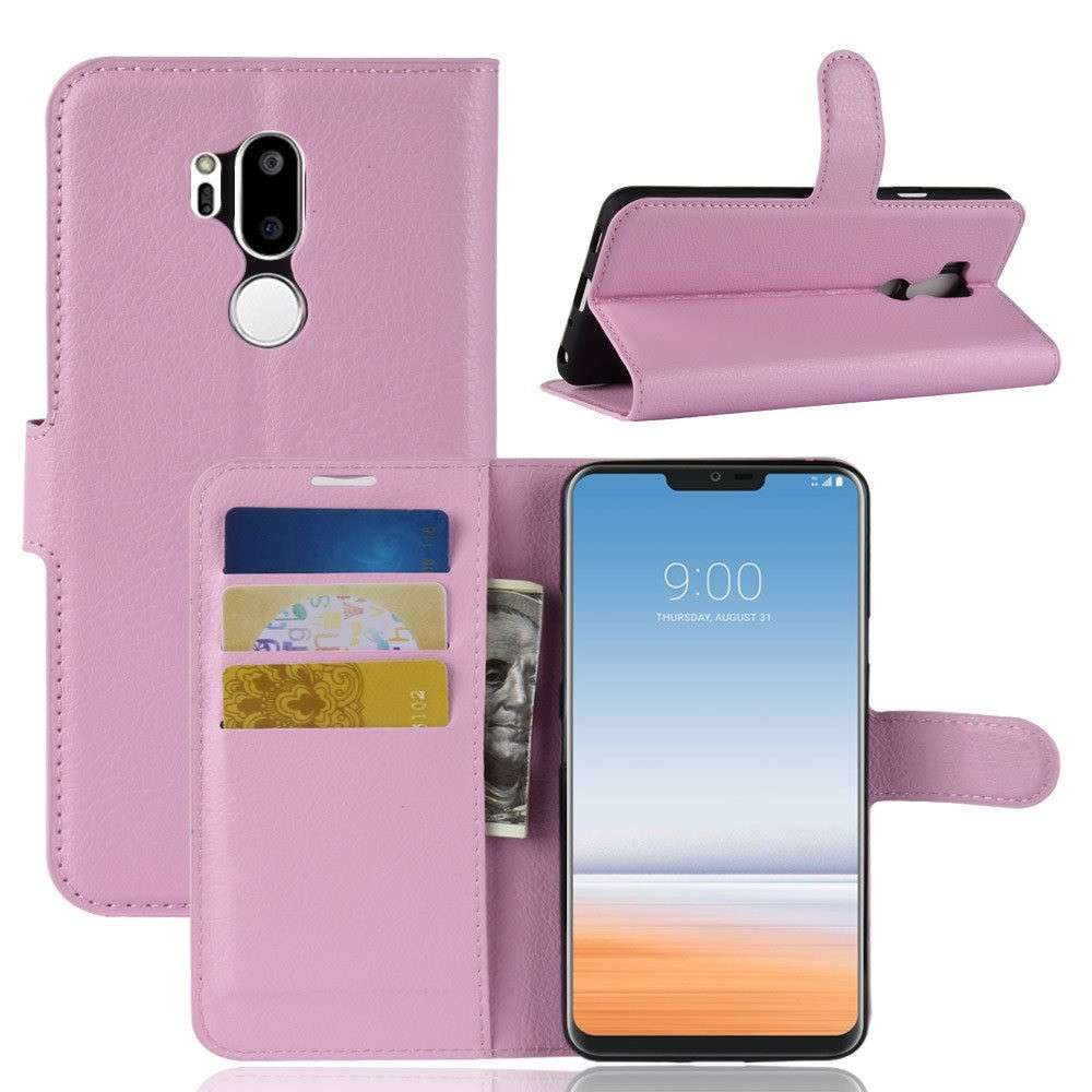 Чохол-книжка Litchie Wallet для LG G7 Світло-рожевий