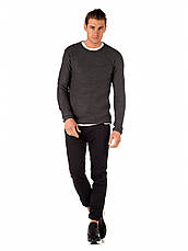 Чоловічий в'язаний светр темно сірий Jarah Dark Grey від Solid в розмірі XL 52, фото 2