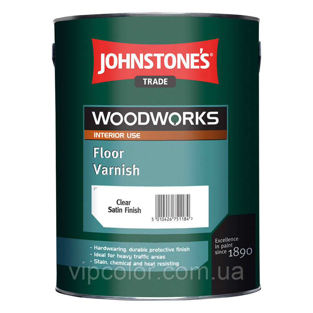 Johnstones Floor Varnish Satin 2,5 л Лак для підлоги, фото 1