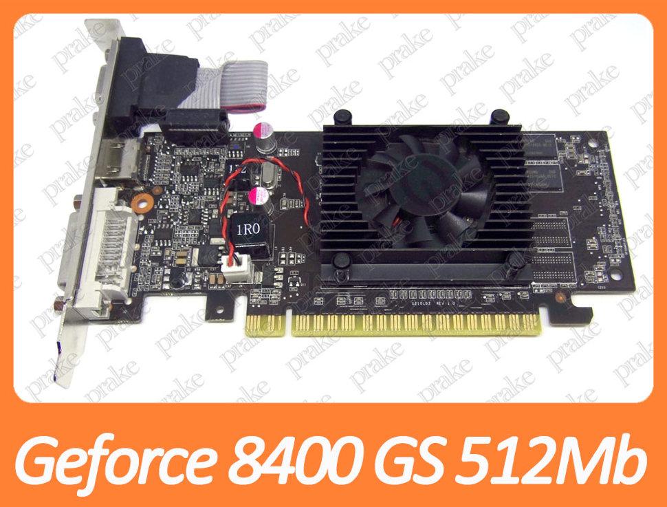 Відеокарта EVGA Geforce 8400 GS 512Mb PCI-Ex DDR3 64bit (DVI + HDMI + VGA) 512-P3-1300-LR