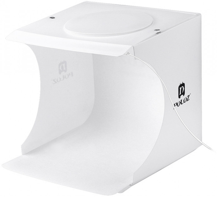 Лайткуб (photobox) для предметної зйомки Puluz PU5022 24 x 23 x 22 см + 2 LED панелі Білий