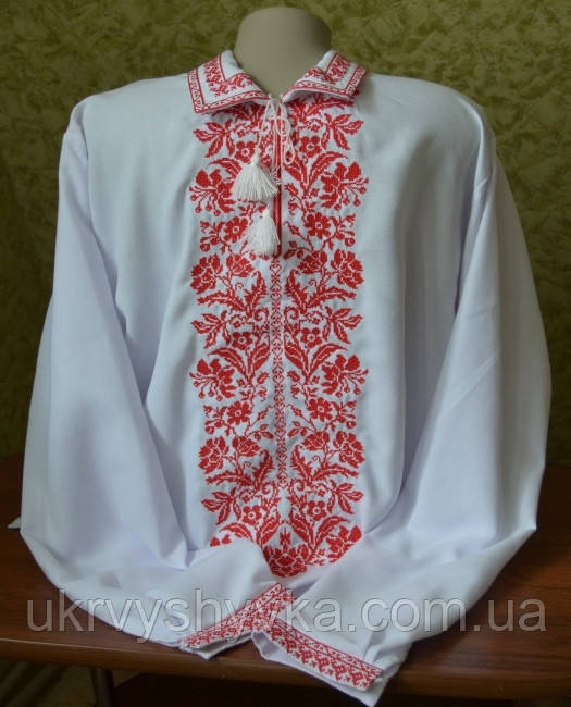 Чоловіча вишиванка "Червона лілія"