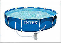 БАССЕЙН КАРКАСНЫЙ INTEX METAL FRAME POOL 366 х 76 см, 28212NP