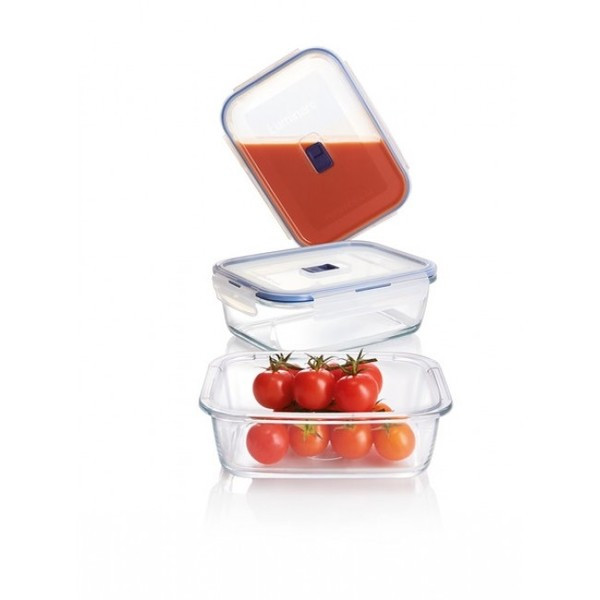 Pure Box Active Набір ємностей прямокутник 3 пр.(0.38 л,0.82 л,1.22 л) Luminarc P5275