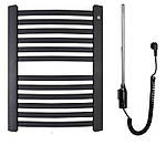 Чорна глянцева рушникосушка з ТЕНом графіт 500х700 Instal Project RETTO RET-50/70C12, фото 10